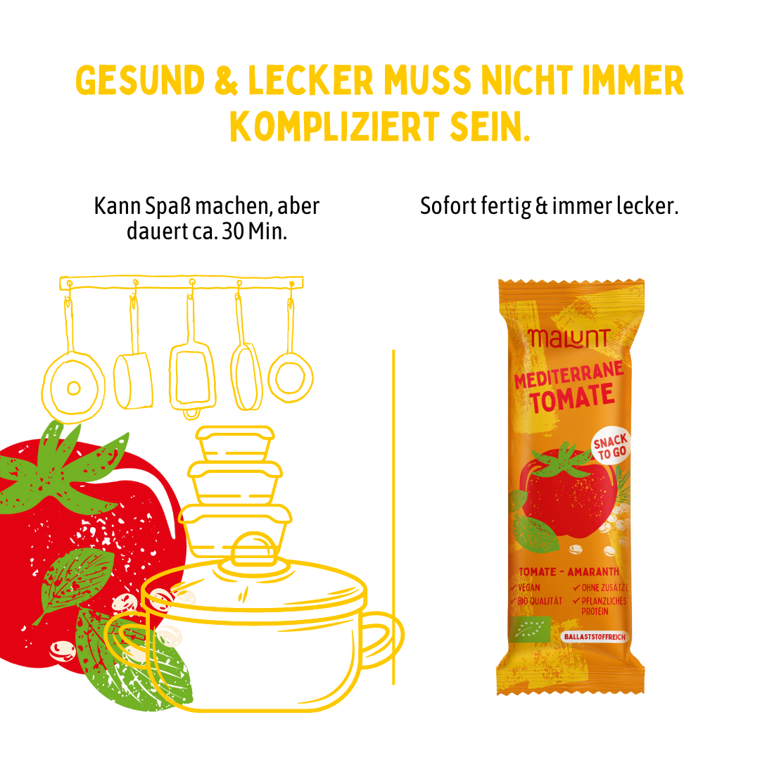 Bio-Gemüse-Riegel Mediterrane Tomate 12 Stück