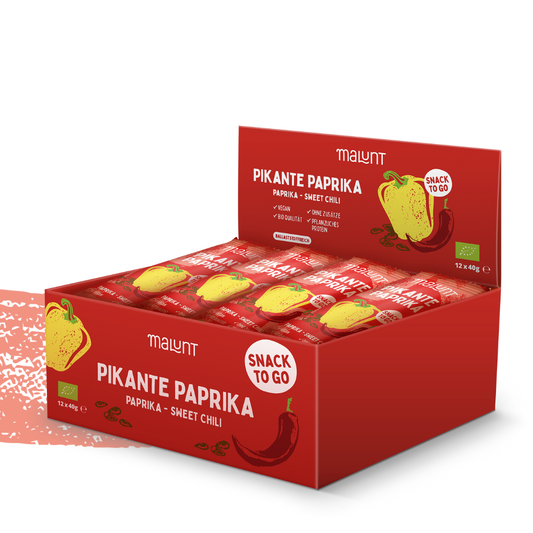 Bio-Gemüse-Riegel Pikante Paprika 12 Stück