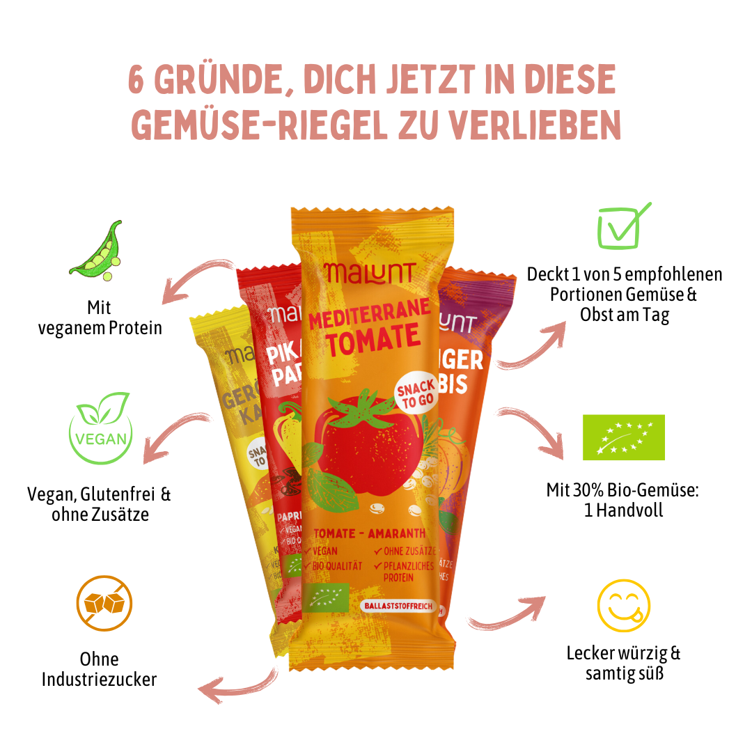 Probierpaket Bio-Gemüse-Riegel